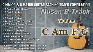 1 Hour Acoustic Guitar Backing Track Compilation C Major and G Major