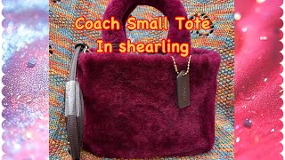 Coach Small Tote in Shearling review and what’s fit.