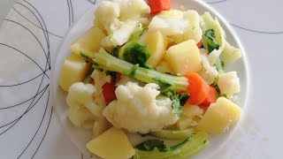 boiled vegetables