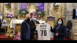 Entrega da camisola do André Almeida (jogador do Vitória de Guimarães),  Igreja de Fareja-Fafe.