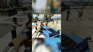 CRAZY, INSANE & HILARIOUS slow motion crash on NPCs! 🤣 #shorts #youtubeshorts #gta #shortsfeed