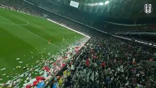 Moment: Besiktas fans throw toys on the field for kids affected by earthquakes in Turkey