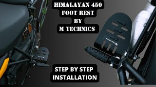 😍Himalayan 450 Footrests😳 from @Mtechnics-India 🥸Must-Have DIY 🤝Installation #re #himalayan450