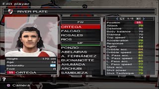 PES 2009 - River Plate - Stats - PS2