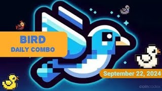 BIRD 🐦 Daily Combo 22 September 2024 #airdrop #birds #dailycombo