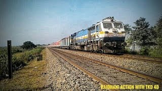 THE BEAST TKD WDP4D WITH BANG ON TIME 20506 RAJDHANI EXPRESS | RAJDHANI EXPRESS RUNNING TOWARDS ABFC