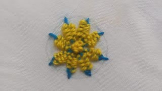 Hand embroidery flower design for beginners