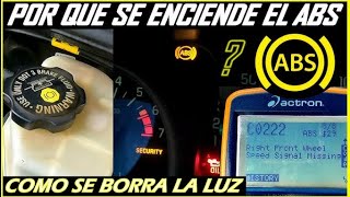 cómo apagar la luz del ABS fácil y rápido