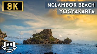 Pantai Nglambor, Gunung Kidul, Yogyakarta (360 VR) 8K Video