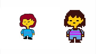 I was bored, so i drew undertale characters on paint