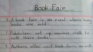 10 lines essay on Book Fair || Book Fair Essay in English || Few Easy lines about Book Fair