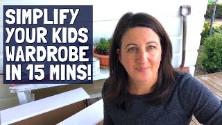 HOW I DECLUTTERED MY KIDS CLOTHING AND NEVER LOOKED BACK | ONLY 15 MINUTES | FAMILY MINIMALISM