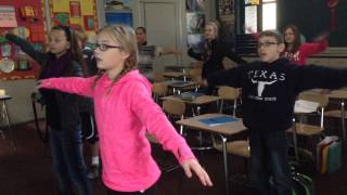 6th Grade GongFu Song - Chinese class (tones)