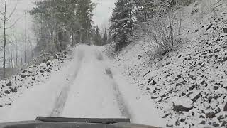 Gilbert MN - OHV Park Expansion Area, First snow ride of the year