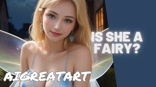 Is she a FAIRY?🧚‍♀️❤️| Fantasy | Narrated Lookbook [AI Art] (Model Olivia) [AI Girls] (VISUAL ART)