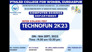 TECHNO FUN 2K-23 AT PANDIT MOHAN LAL S.D. COLLEGE FOR WOMEN, GURDASPUR.