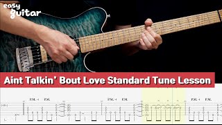 Van Halen - Aint Talkin' Bout Love Standard Tune Guitar Lesson With Tab (Slow Tempo)