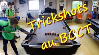 Trickshots class for Tom and Raphaël at Billard Club Castanet Tolosan