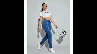 Wishker wash high waist skinny fit #short #pleasesubscribe || Fashion kudiye ||