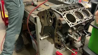 Timing set & camshaft removal push rod engine DEMO (Engine Project)