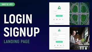 Login and Signup Page   Daily UI Challenge 01   100