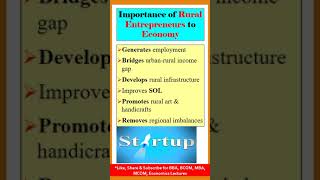 Rural Entrepreneurs | Importance of Rural Entrepreneurs