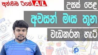 උසස් පෙළ අවසන් මාස තුන වැඩකරන හැටි | How to manage studies in last 3 months in A/Ls | Sinhala