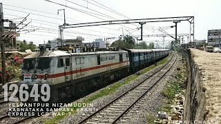 Yesvantpur H. Nizamuddin Karnataka Sampark Kranti Express 12649 LGD WAP-7 30691 At Speed Limit 50