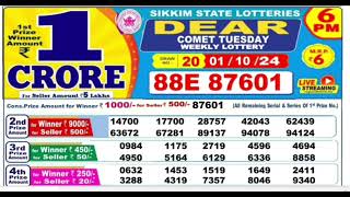 Nagaland lottery result today 6pm  01/10/2024 -  morning Nagaland State Lottery Result Pdf.