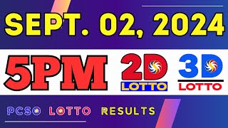 5pm PCSO Lotto Result Sept. 2, 2024 - EZ2 & Swertres