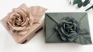 Gift Wrapping | 禮物包裝 + 紙玫瑰花製作教學（簡單-Step By Step）