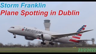 Storm Franklin Plane Spotting in Dublin | Plane Spotting 21/2/2022