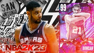 END GAME TIM DUNCAN GAMEPLAY!!  IS THE BIG FUNDAMENTAL A GAMEBREAKING CARD IN NBA 2K23?