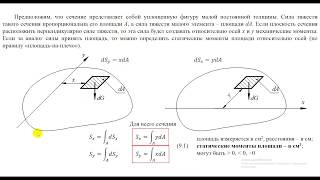 9.1. Геометрические характеристики плоских сечений.  Общие сведения.  Статический момент площади