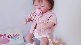 LINDA BEBÊ REBORN DORMINDO 100% SILICONE 48 CENTÍMETROS - 69GJZMPWT