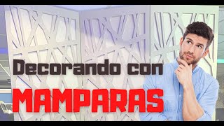 MAMPARAS DECORATIVAS | Como separar espacios sin paredes (Biombos-2021)