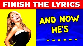 Finish The Lyrics Challenge 2024 🎤🎵 | Guess the Song Lyrics | Music Quiz