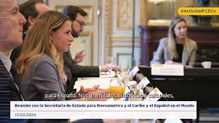 Reunión con Susana Sumelzo, Secretaria de Estado para Iberoamérica