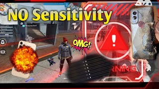 No sensitivity in free fire |What will be happen when no sensitivity in free fire |Gaming Zx3 😱