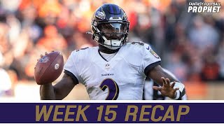 Week 15 Recap - Fantasy Football 2021