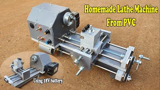 Homemade Lathe Machine From PVC pipe