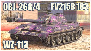 WZ-113, Object 268/4 & FV215b 183 • WoT Blitz Gameplay