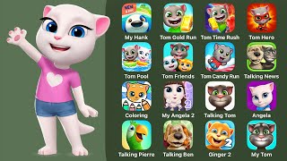 27 Games: My Talking Hank Islands,Tom Gold Run,Tom Time Rush,Tom Hero Dash,My Talking Tom & Friends