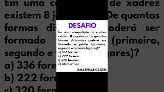 Desafio de matemática