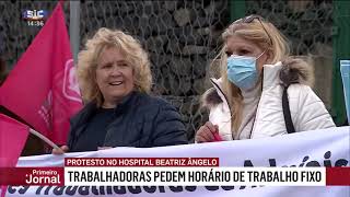 Mulheres protestaram contra desigualdade no Hospital Beatriz Ângelo