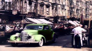 New York City 1930s in color, Neighborhoods [60fps,Remastered] w/sound design added