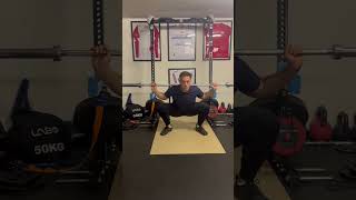 Échauffement barre position basse squat - 6 exercices