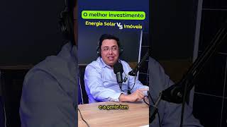 Qual o melhor investimento, Energia Solar ou Imóveis? 🤔 #shorts #energiasolar #cemig #investimento