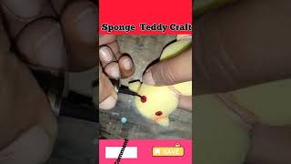 Sponge Teddy Craft #shorts #viral #craft