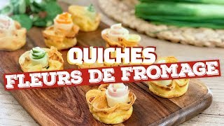 Quiches fleurs de fromage (recette rapido)